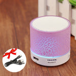 Portable Mini LED Bluetooth Wireless Speakers (For iPhone & Samsung Phones)