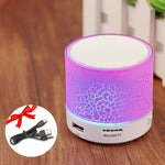 Portable Mini LED Bluetooth Wireless Speakers (For iPhone & Samsung Phones)