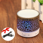 Portable Mini LED Bluetooth Wireless Speakers (For iPhone & Samsung Phones)