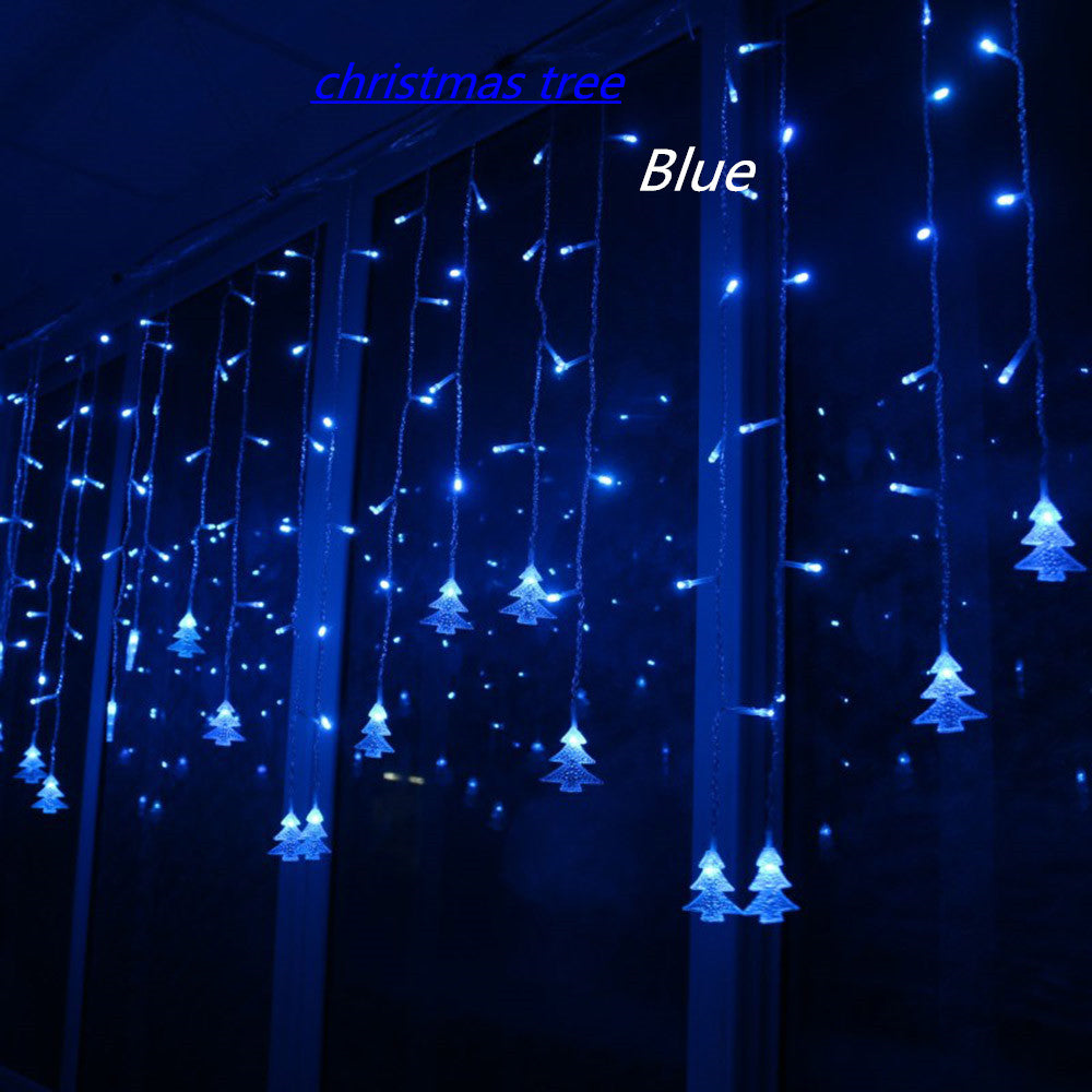 LED Curtain Christmas Tree Icicle String Lights