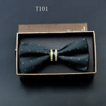 Silk Crystal Bow Tie (Variety of Colors)