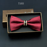 Silk Crystal Bow Tie (Variety of Colors)