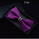 Silk Crystal Bow Tie (Variety of Colors)
