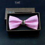 Silk Crystal Bow Tie (Variety of Colors)