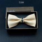 Silk Crystal Bow Tie (Variety of Colors)