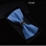 Silk Crystal Bow Tie (Variety of Colors)