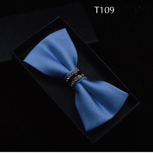 Silk Crystal Bow Tie (Variety of Colors)