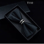 Silk Crystal Bow Tie (Variety of Colors)