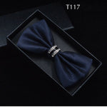Silk Crystal Bow Tie (Variety of Colors)
