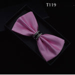 Silk Crystal Bow Tie (Variety of Colors)