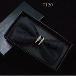 Silk Crystal Bow Tie (Variety of Colors)