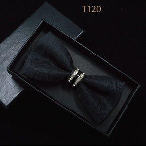 Silk Crystal Bow Tie (Variety of Colors)