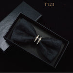 Silk Crystal Bow Tie (Variety of Colors)