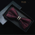 Silk Crystal Bow Tie (Variety of Colors)