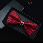 Silk Crystal Bow Tie (Variety of Colors)