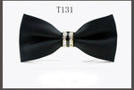 Silk Crystal Bow Tie (Variety of Colors)
