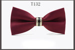 Silk Crystal Bow Tie (Variety of Colors)