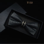 Silk Crystal Bow Tie (Variety of Colors)