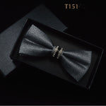 Silk Crystal Bow Tie (Variety of Colors)