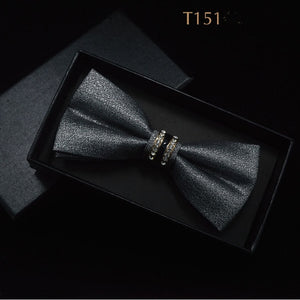 Silk Crystal Bow Tie (Variety of Colors)