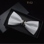 Silk Crystal Bow Tie (Variety of Colors)