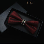 Silk Crystal Bow Tie (Variety of Colors)