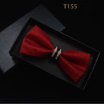 Silk Crystal Bow Tie (Variety of Colors)