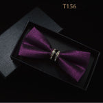 Silk Crystal Bow Tie (Variety of Colors)